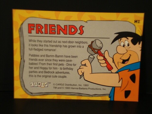 1993-Cardz -The Flintstones - "Hologram" - "Subset Chase Card" - "H-2 - Friends" - Picture 4 of 4