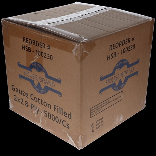 House Brand Dentistry 100230 HSB Gauze Non-Woven 2"X2" Non-Sterile 8-Ply 5000/Pk - Picture 5 of 5