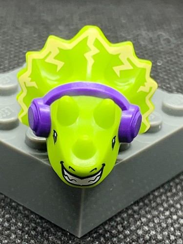 NEU LEGO Vidiyo Drache Eidechse Dinosaurier grün Minifigur Kopf unveröffentlicht selten