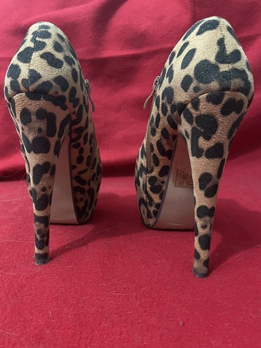 Donna scarpe animalier calzature shoes leopardo tronchetto fashion moda - Foto 2 di 3
