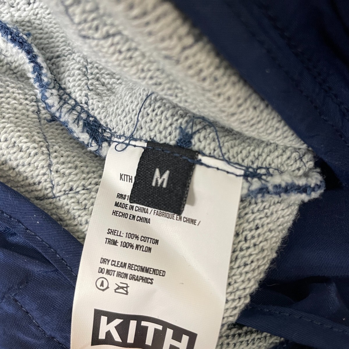 KITH Bleecker Sweatpants Dark Indigo Navy Quilted Jogger KITH Bleecker Sweatpants Dark Indigo Navy Quilted Jogger