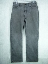 Riders by Lee Womens Black Straight Leg Mid-Rise Zipper Fly Jeans Size 8