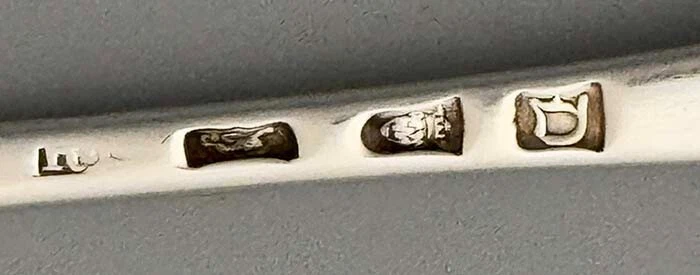 English Silver Georgian Basting Spoon Onslow Pattern London 1759 - Image 3 of 4