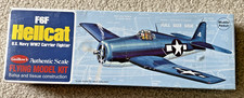 Vintage Guillow's F6F Hellcat US Navy WW2 Carrier Fighter Flying Model Kit New