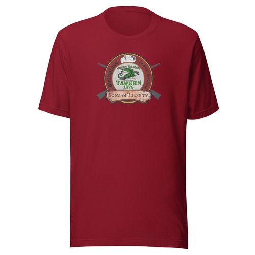 Camiseta unisex The Green Dragon Tavern, American Revolution, Sons of Liberty - Imagen 3 de 4