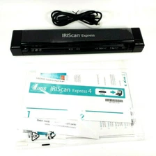 IRIScan Express 4 USB Document Scanner - Tested & Working w/ cable & paperwork