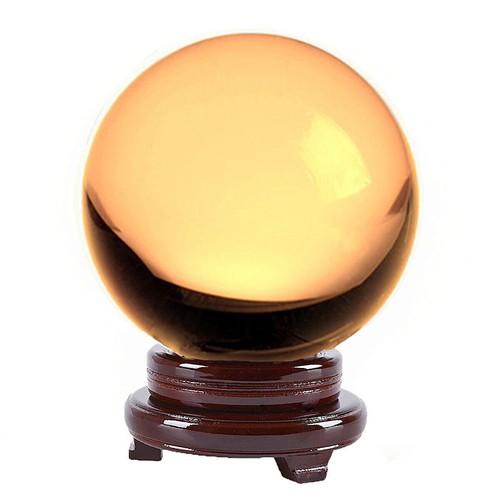 Bola de cristal esfera de adivinación meditación cristal 50-200 mm con soporte de madera - Imagen 9 de 17