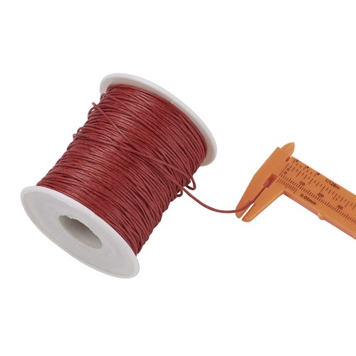 100yds/Roll Waxed Cotton Threads Round Beading Cords Strings Spool Tiny 1mm DIA - Picture 35 of 133