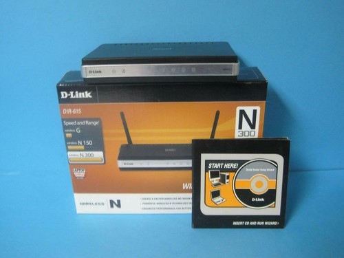 D-Link N300 WLAN Breitband Router WiFi 4 Port Lan DIR-615 WPS Neuwertig - Bild 1 von 12