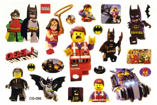 L.E.G.O + NinJago temporäre Tattoo Blätter Aufkleber Kinder Kinder Geburtstag Party Tasche - Bild 2 von 13