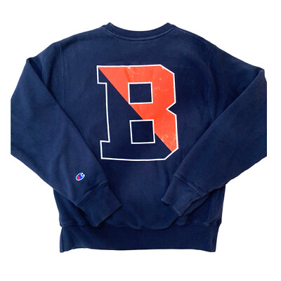 トリコタグ　Champion リバースウィーブBUCKNELL Bucknell University Vtg Champion Reverse Weave Navy Blue