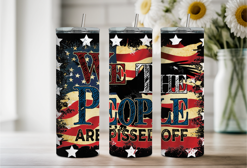 We The People, vaso de 20 oz, frío/caliente, pajita, acero inoxidable, a prueba de fugas (#570) - Imagen 1 de 2