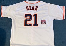 Yainer Diaz Signed Autographed Custom Jersey Houston Astros JSA