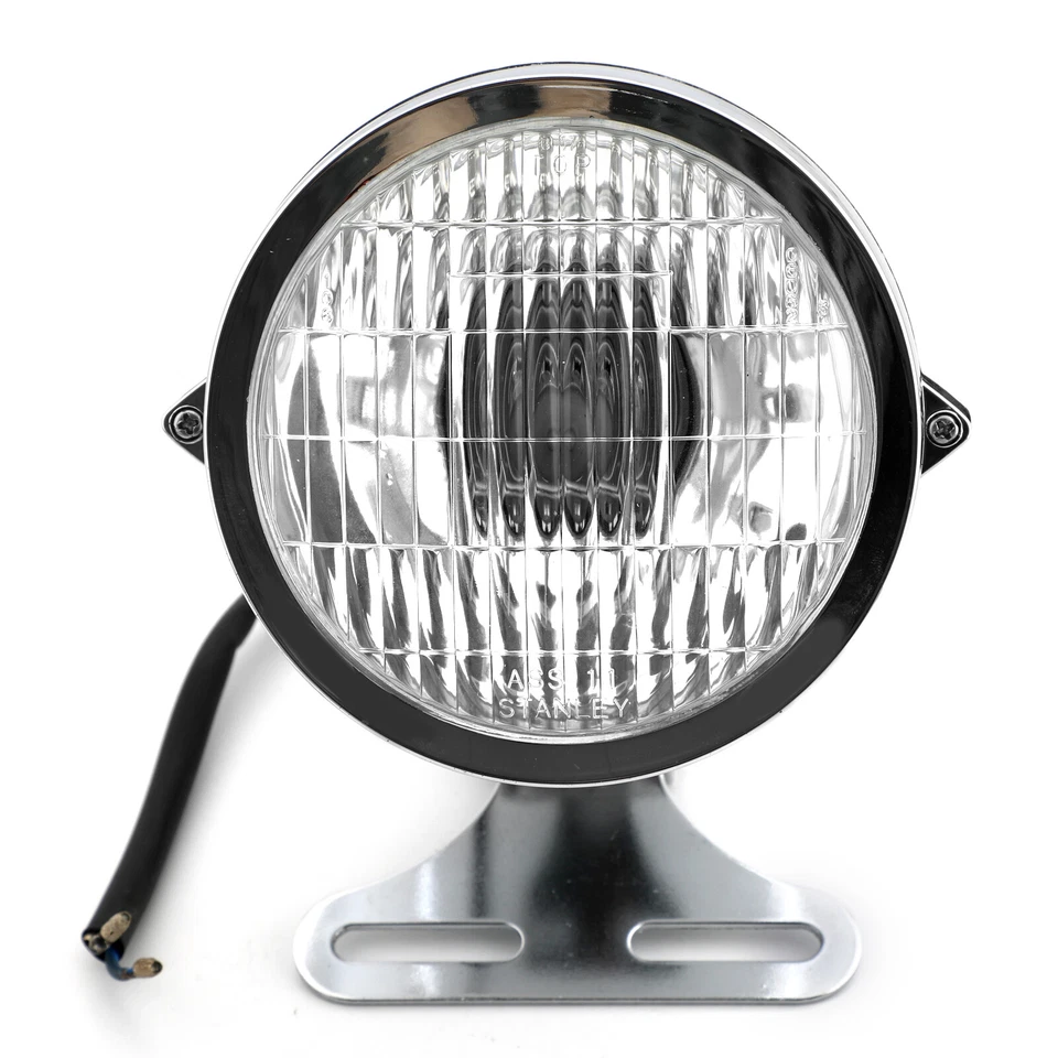 Chrome Bullet Headlight Lamp 4 3/4" Motorcycle For Chopper Bobber Custom - Image 4 of 4