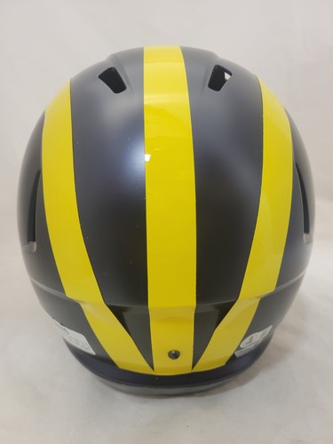 JIM HARBAUGH & JJ MCCARTHY SIGNED MICHIGAN WOLVERINES F/S SPEED REPLICA HELMET - Picture 3 of 3
