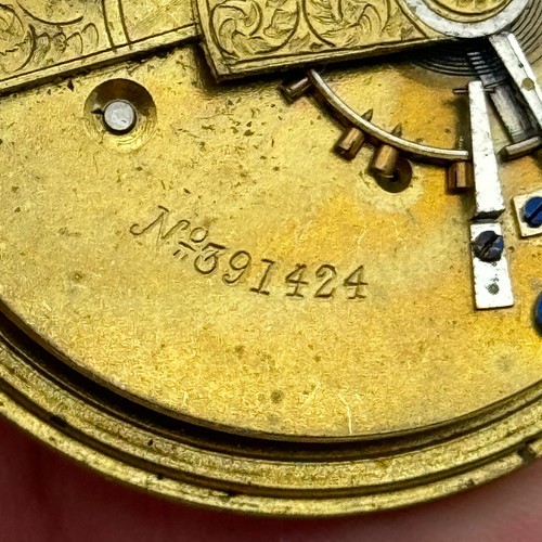 44.6mm Antique J G Graves English Express Lever Pocket Watch Movement PARTS - Picture 4 of 17