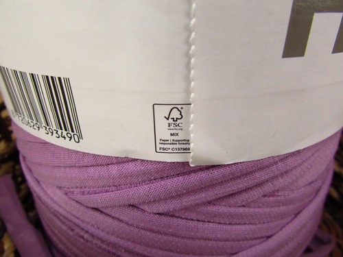 Hoooked Zpagetti Tshirt T-Shirt Yarn 7-9mm Recycled Cotton Purple Kindness - Picture 4 of 4