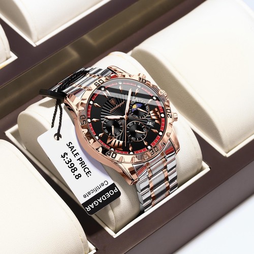 Poedagar Luxury High Quality Watch for Man Waterproof Luminous Chronograph Date - Picture 2 of 6