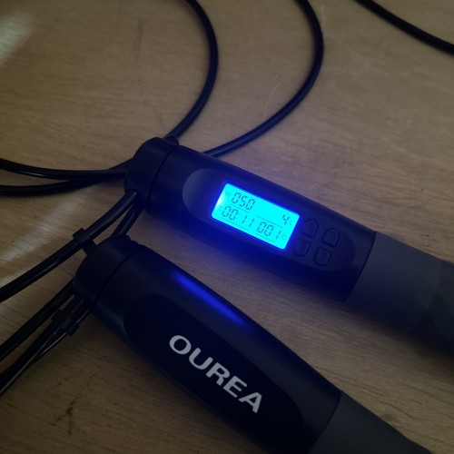 Jump Rope Digital Weighted Handle Jump Rope Fitness Adjustable Calorie Counter - Picture 2 of 7