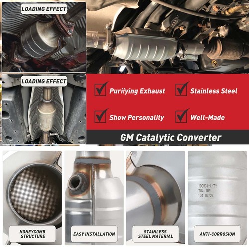 For 1999-2004 Honda Odyssey 3.5L Car Catalytic Converter 2"In Out 13" Stainless - Picture 3 of 12