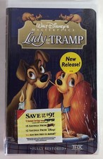 Lady and the Tramp Walt Disney's Masterpiece Collector's Edition VHS Clamshell 
