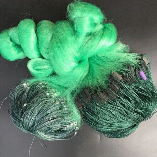 3 Layers Fishing Net Fish Gill Net with Floats Sinking Fishing Trap Network - Picture 1 of 35