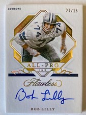 2021 Flawless Bob Lilly “All-Pro Ink” On Card Autograph SSP #21/25 Cowboys Auto