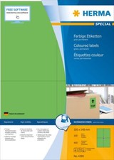 Etiketten A4 grün 105x148 mm Papier matt 400 St.