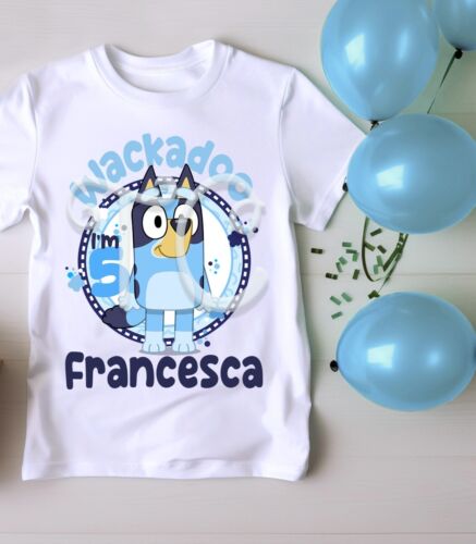 Bluey Birthday Shirts, Blue Dog Birthday Shirt, Bluey Boys Birthday, Dog Shirt - Picture 16 of 18