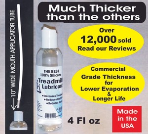 4oz-COMMERCIAL-100-silicone-500-cSt-Treadmill-belt-lubricant-Lube-maintenance