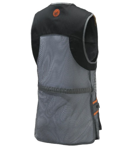 Beretta Full Mesh Clay Shooting Vest Black & Grey - Picture 2 of 2