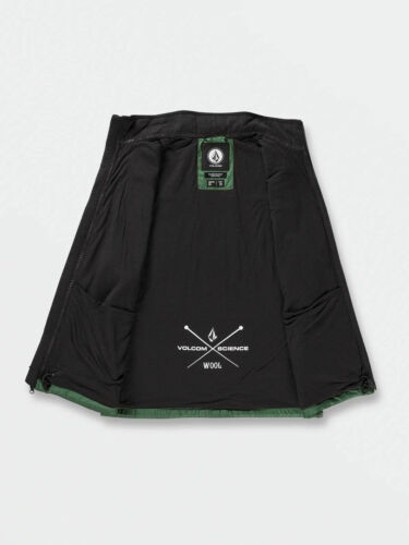 NWT MENS VOLCOM UTILITY PUFF SNOWBOARD VEST $260 L Military LAVALAN INSULATED - Picture 4 of 9