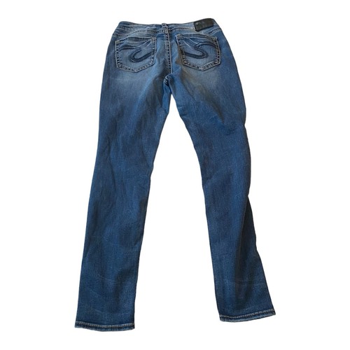 Silver Jeans Womens Measures As 29x29 Blue Suki Mid Super Skinny Stretch Denim - Bild 6 von 8