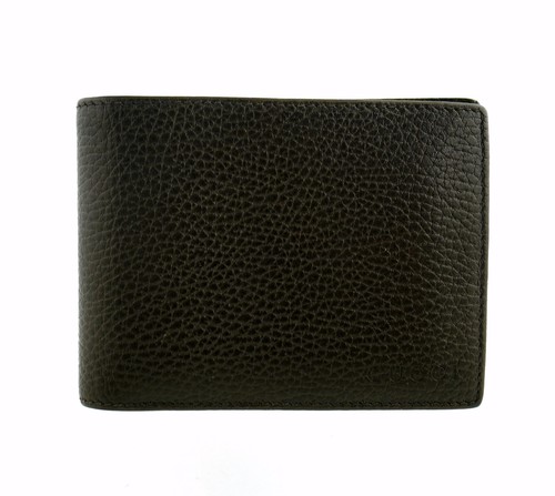 New Authentic GUCCI Brown Pebbled Leather Mens Wallet Italy + Box - Picture 13 of 15