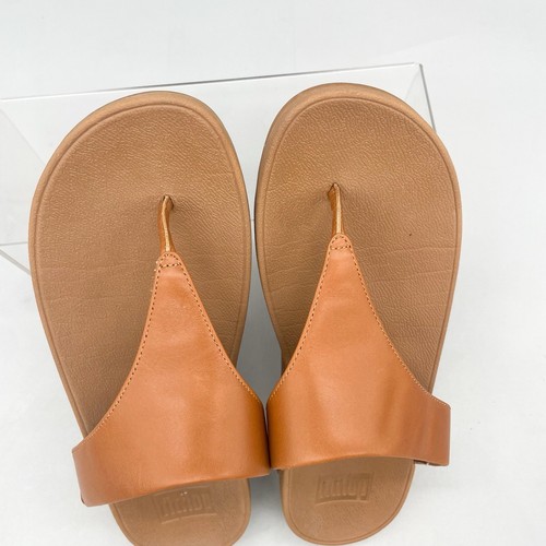 Sandalias Fitflop para mujer 9 Lulu zapatos tostados tanga puntera cuña cómodas sin cordones - Imagen 8 de 12