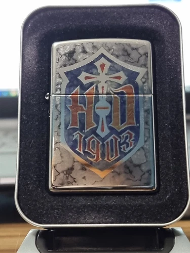 HARLEY DAVIDSON 1903 FUSION TYP HOCHGLANZPOLIERTES CHROM ZIPPO FEUERZEUG NEU IN OVP.