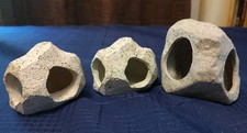 3 Gray Aquarium Resin Polyresin Stone/Rocks for aquascaping 3"x 2.5/3.5" 
