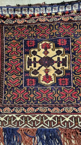 Vintage Woven Khamseh Confederacy Rug Bag - Picture 2 of 15