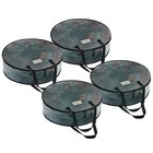 4 Pack Christmas Wreath Storage Container - 36 Inch Clear Wreath Bag, Christm...