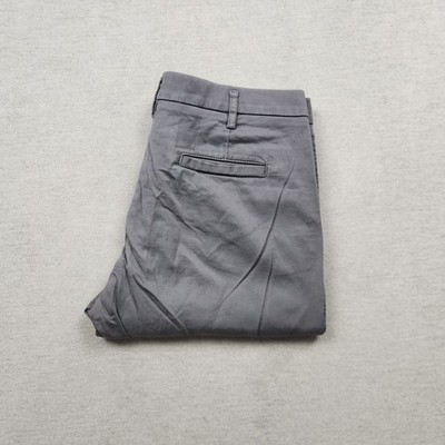 United Colors of Benetton Herren Chino Hose W31 L28 Stoff Grau Slim Fit Stretch