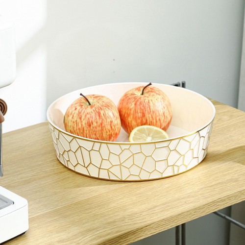 Plastic Fruit Plate Lightweight Plastic Material Sleek Transparent Design