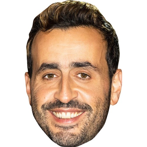 Jonathan Cohen (Smile) Celebrity Mask, Flat Card Face, Fancy Dress Mask - Picture 1 of 6