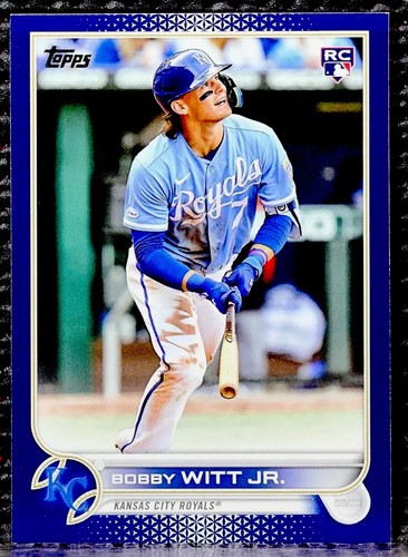 2022 Topps Update #US100 Bobby Witt Jr. Royal Blue Kansas City Royals MLB