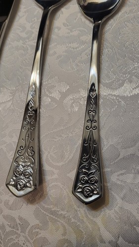 Oxford Hall Monterey Tapestry Floral Stainless Steel Silverware Flatware Japan - Picture 9 of 15