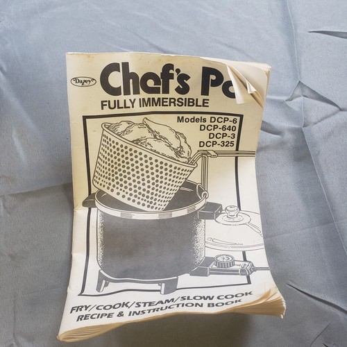 Dazey DCP-6 Chefs Pentola-Friggitrice Profonda-Vaporiera-Crockpot con Manuale - Foto 16 di 17
