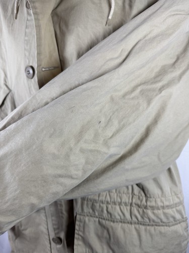 Vintage 90s Polo Ralph Lauren Trench Overcoat Hooded Beige Jacket Mens Sz Small - Picture 7 of 14