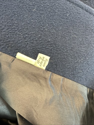 Cappotto donna vintage Pendleton taglia 10 Pea. 100% lana, MADE IN USA blu navy vintage - Foto 8 di 12