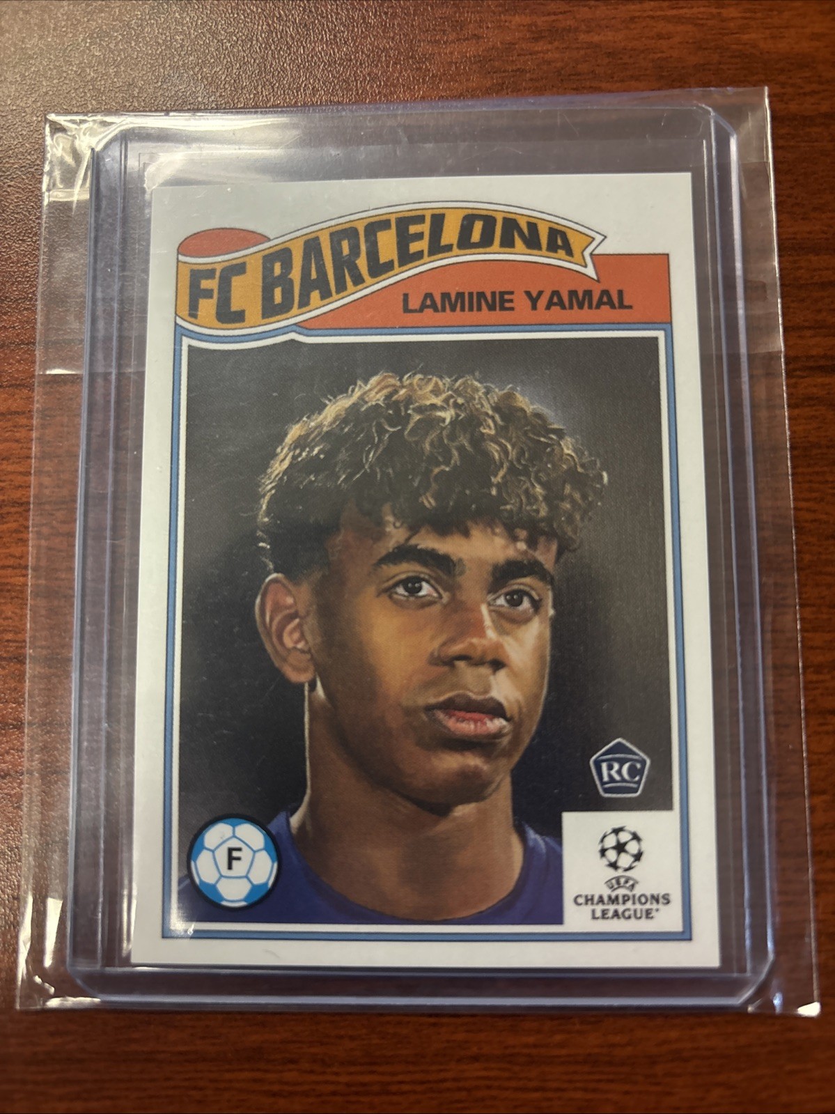 2023 TOPPS LIVING #596 LAMINE YAMAL FC BARCELONA ROOKIE UEFA Print Run 8823