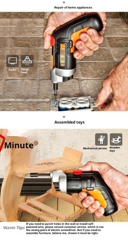 Mini Electric Screwdriver WX252 Screwdriver Set Portable Rechargeable Electric - Picture 12 of 17