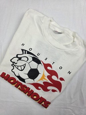 Vintage Houston Hotshots Soccer T shirt MLS World Cup Rare